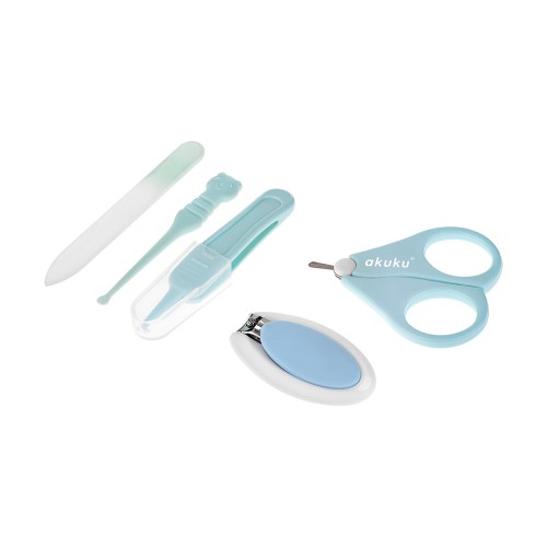 Kit Manichiură Bebeluși Akuku Blue, Formă Măr - imagine 4