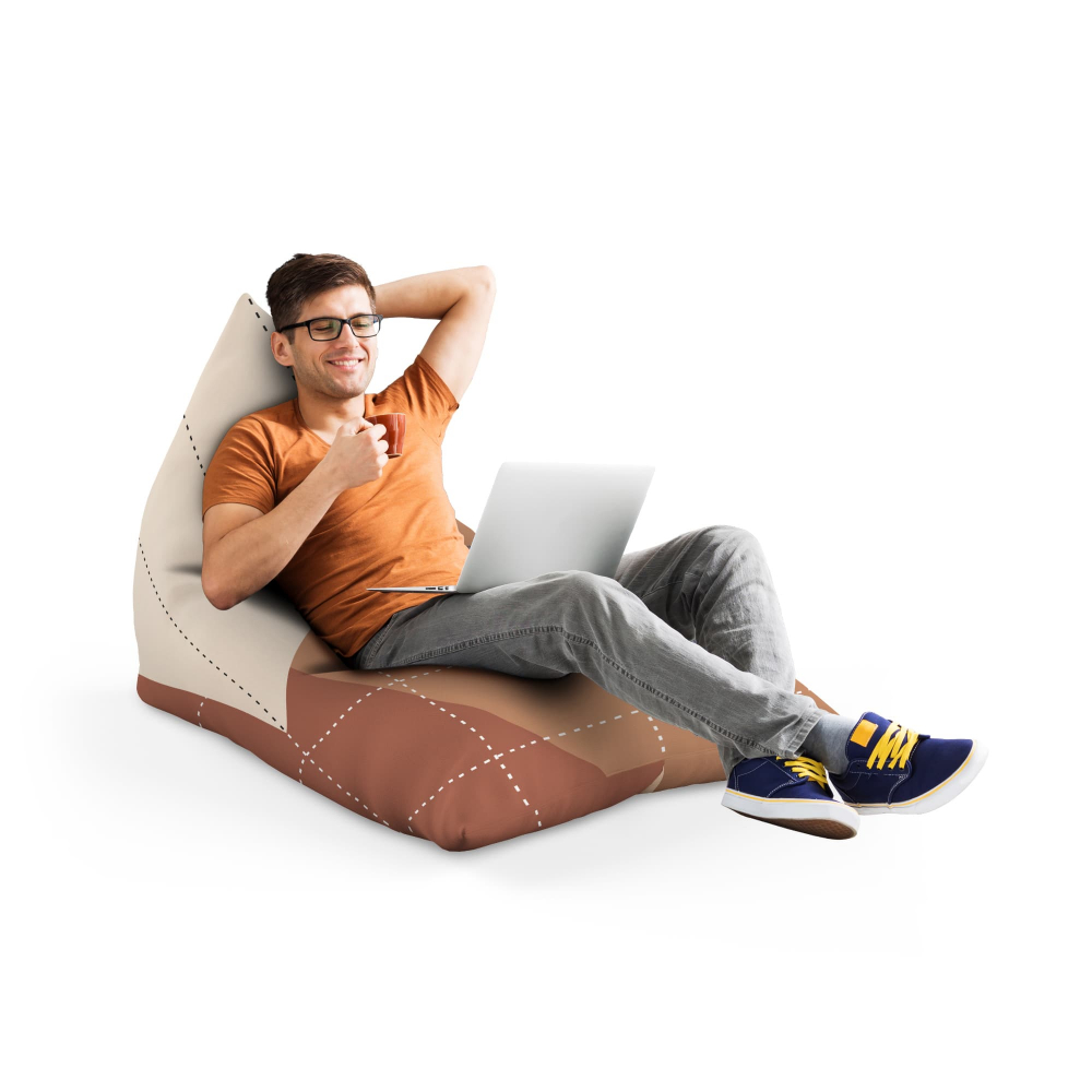 Fotoliu Puf Updeco Lounge Crem, Relaxare și Confort - imagine 4