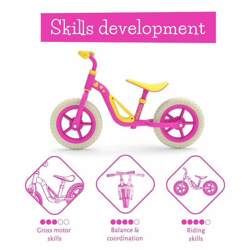 Chillafish Charlie Pink - Bicicletă Echilibru Copii - imagine 2