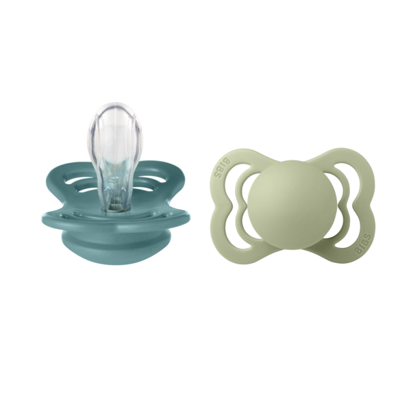 Set 2 Suzete Bibs Supreme Silicon, Island SeaSage - imagine 4