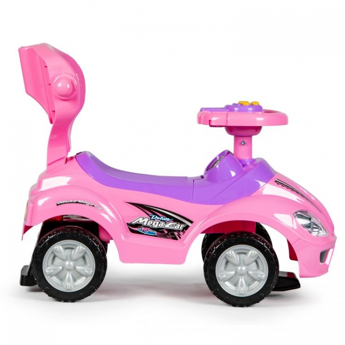 Masinuta 3 in 1 Ecotoys Roz, cu Maner Reglabil - imagine 5