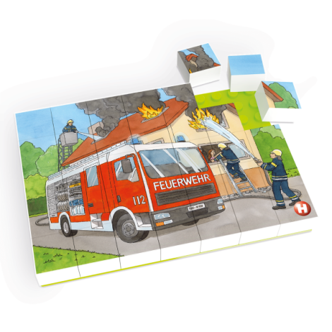 Puzzle Hubelino Masina de Pompieri 35 piese