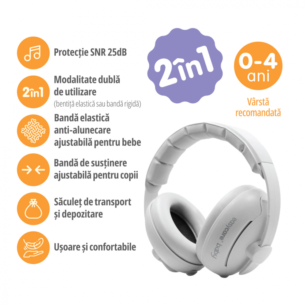 Căști Antifonice Easycare Baby | Protecție Zgomot - imagine 2