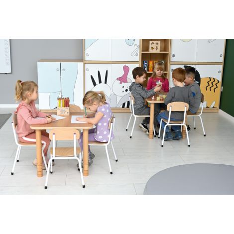 Masa Flexi Moje Bambino 60x60 cm Ajustabilă - imagine 7