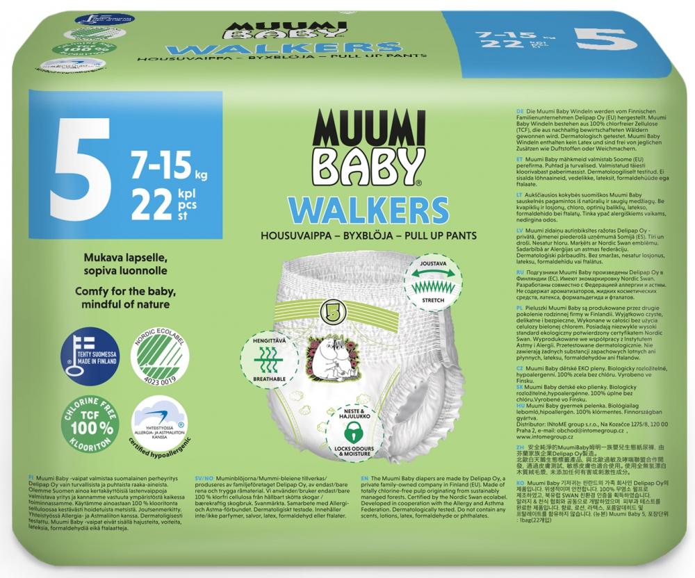 Scutece Muumi Baby Eco | Protecție Piele Sensibilă