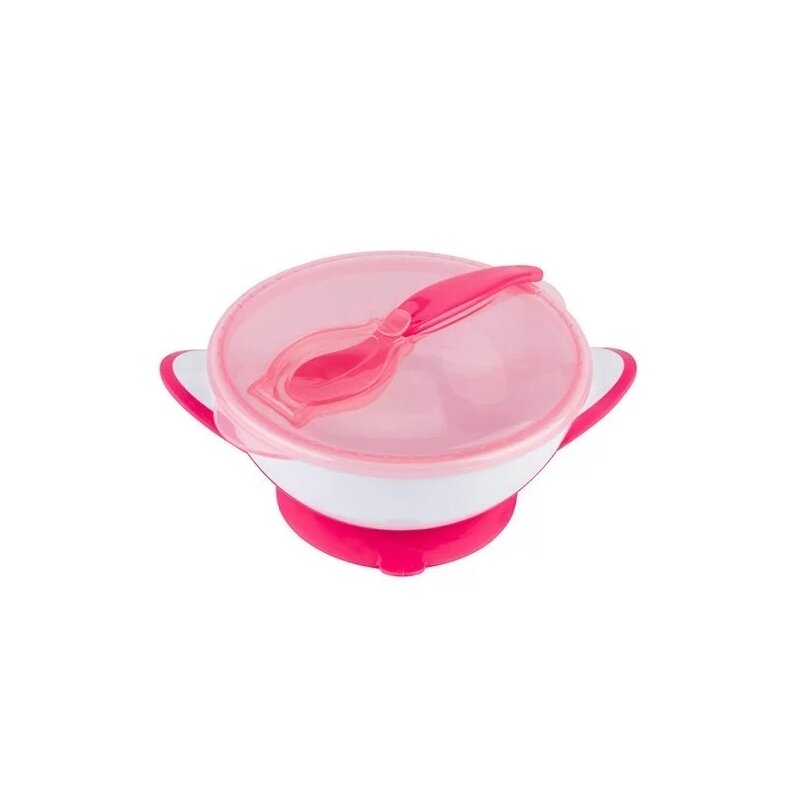 BabyOno Castron cu Ventuza Roz | Sigur Copii