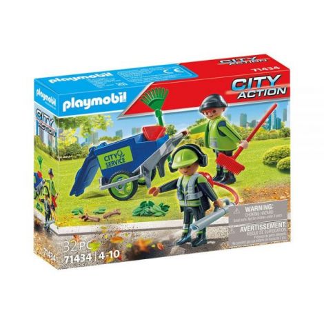 Playmobil Echipa Curățare Străzi | Jucarie Educativă - imagine 3