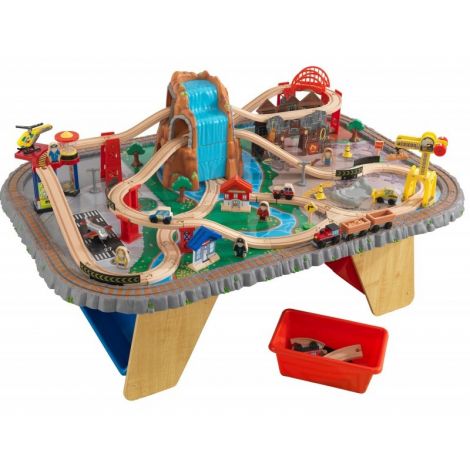 Trenulet KidKraft Waterfall Junction si Masa de Joaca - imagine 4