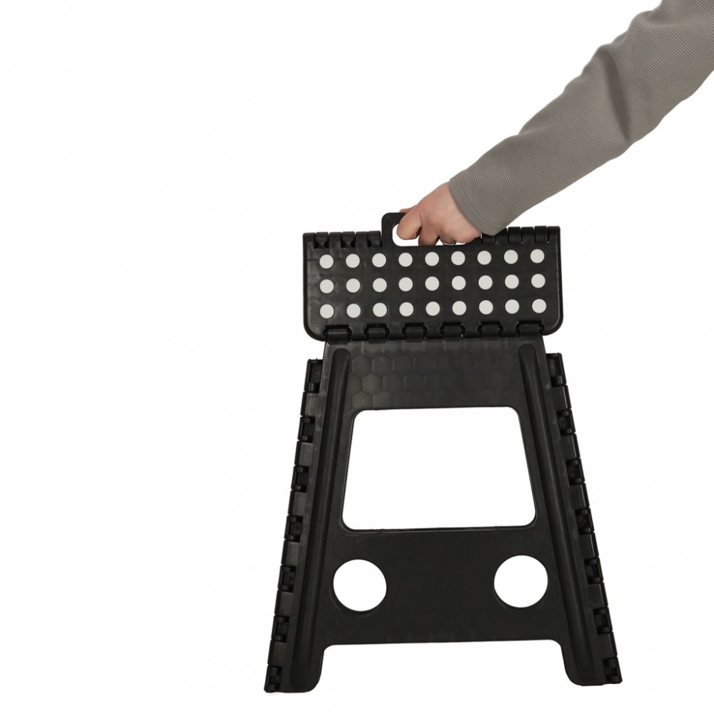 Ikonka Scaunel Pliabil Negru 39cm - Pratic și Compact - imagine 6