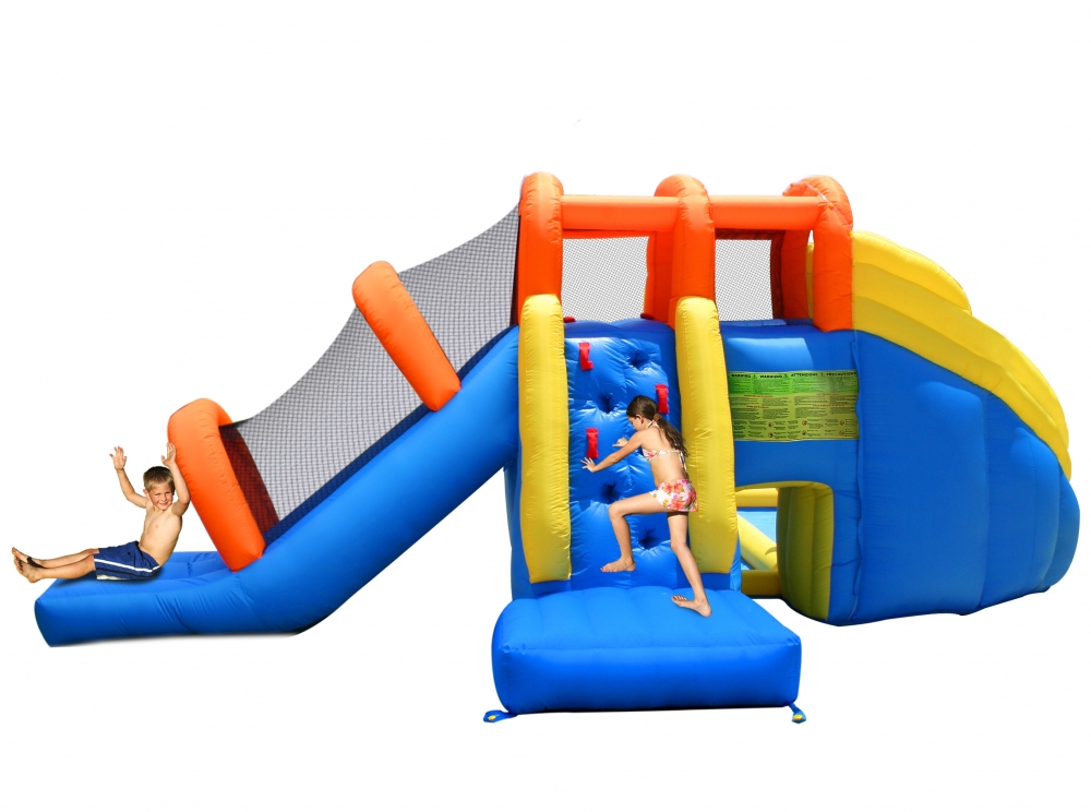 Parc Acvatic Gonflabil Happy Hop cu Tobogane - imagine 5