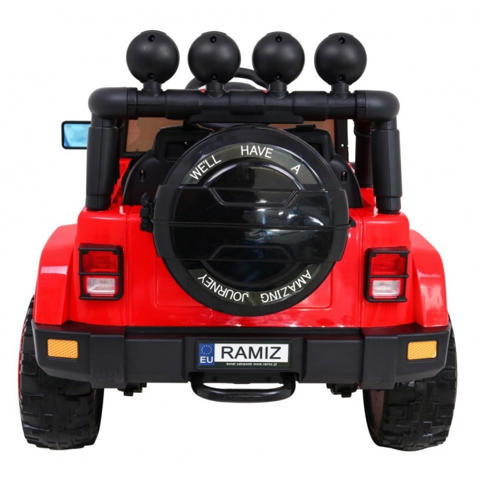 Mașinuță Electrică Ramiz 140W Roșu cu Telecomandă - imagine 6