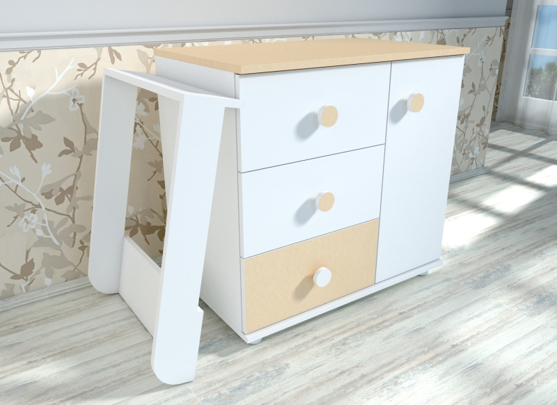 Comodă infășat Kombo Mykids Alb Cappuccino