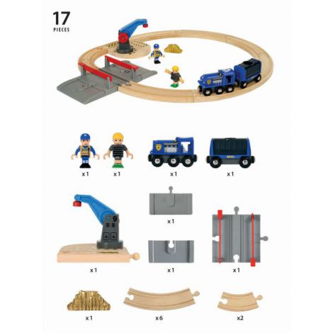 Set Transport Poliție Brio 33812 - Trenulete și Macara - imagine 7