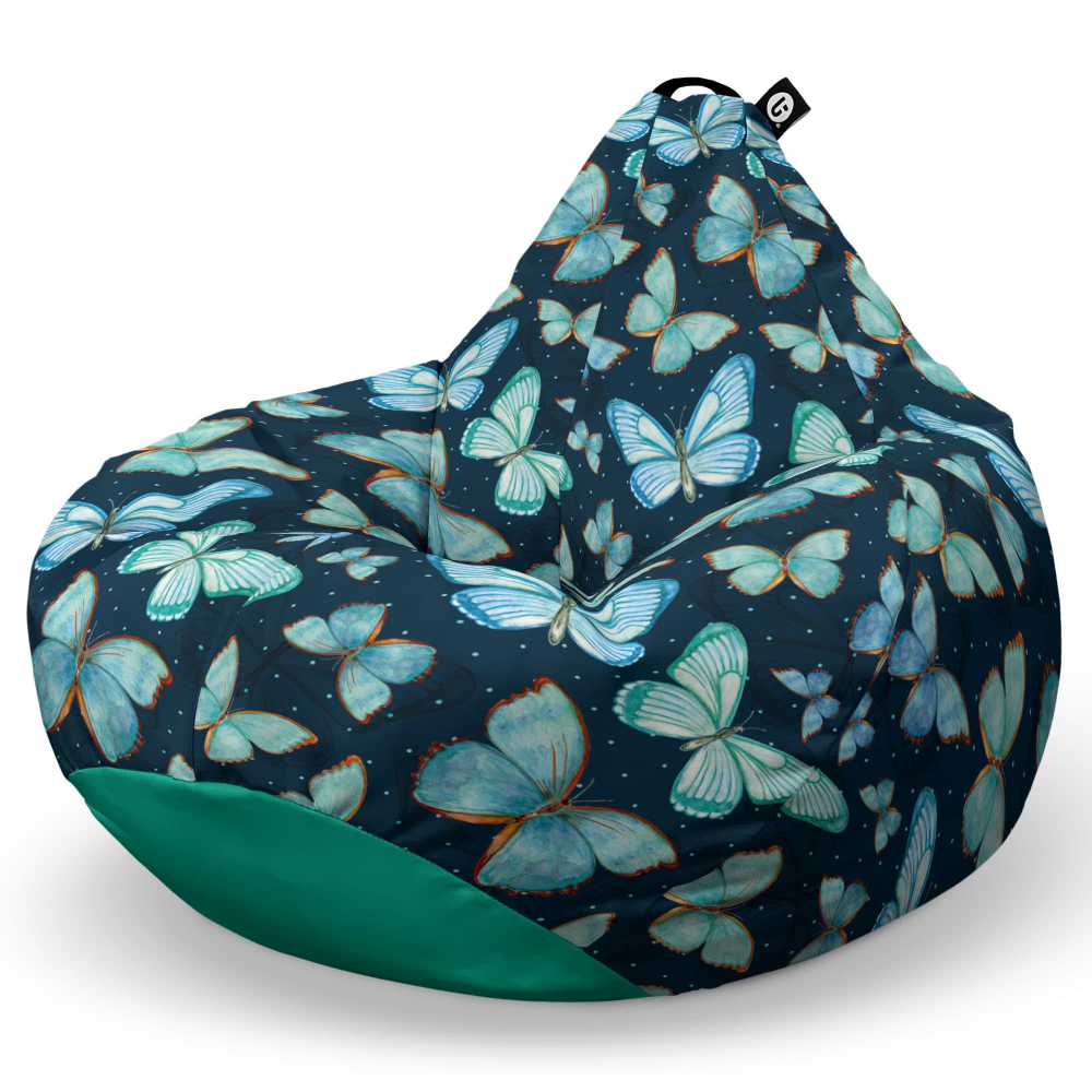 Fotoliu Puf Bean Bag XL Fluturi Updeco - imagine 6