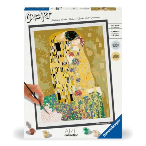 Pictura pe Numere Klimt Sarutul - Ravensburger - imagine 2