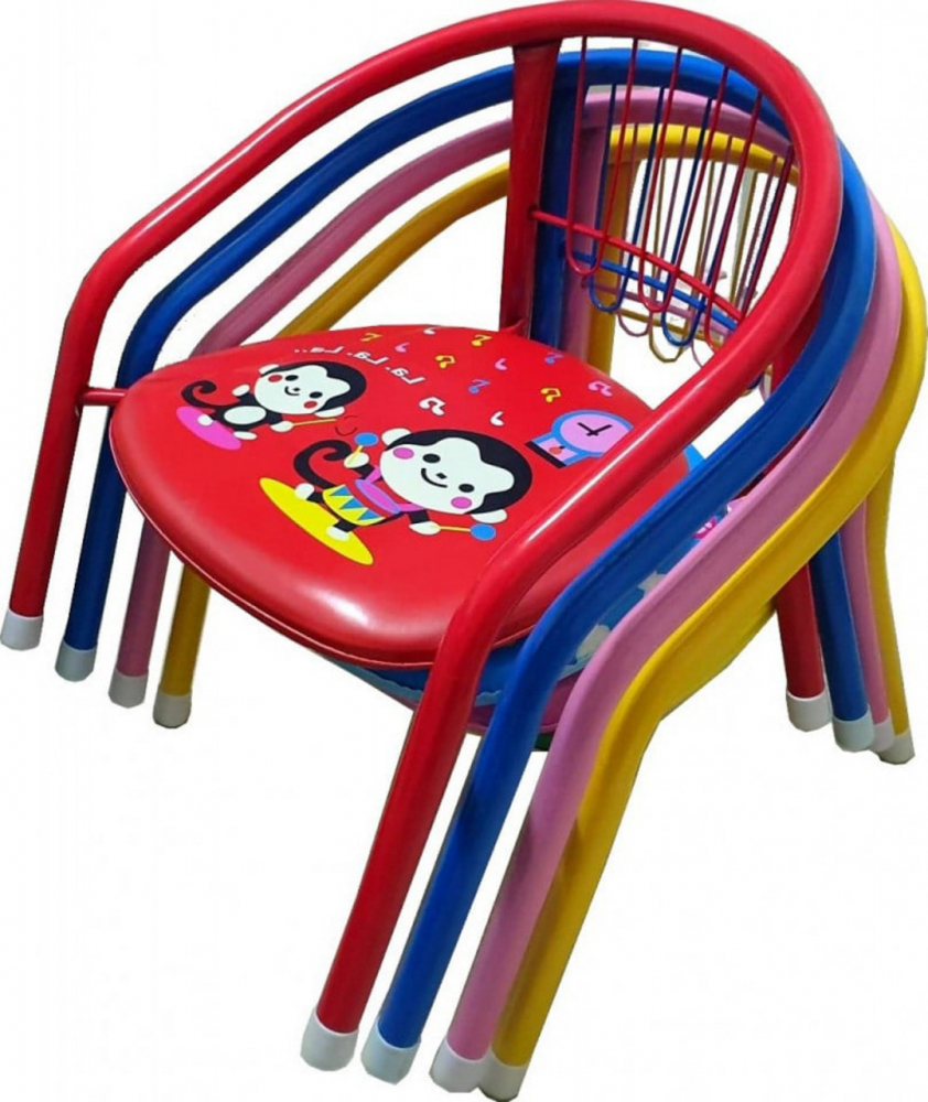 Set 4 scaune Novokids Little Chair Multicolor