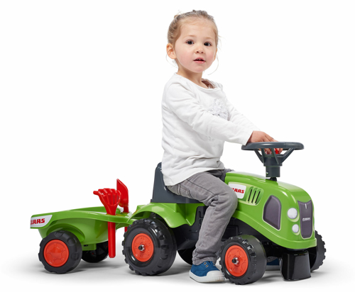 Tractor Falk Claas cu Remorcă, Verde - imagine 2