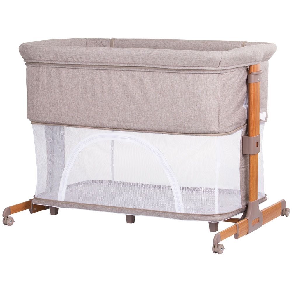 Patut Co-Sleeper Chipolino Mommy n Me, Beige Wood - imagine 5