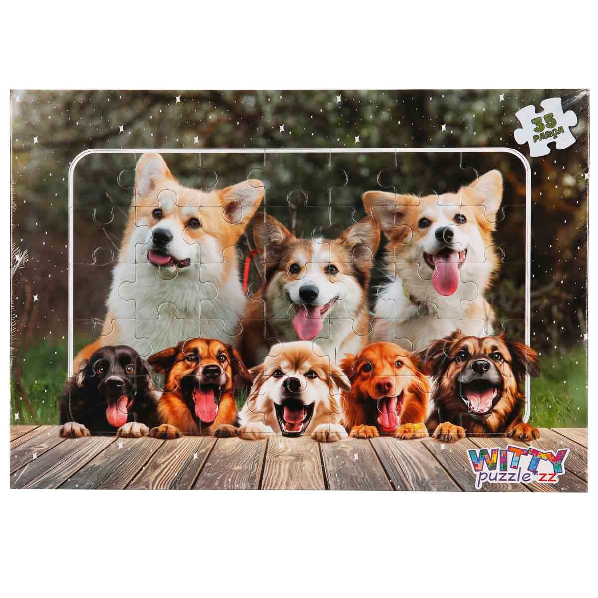 Puzzle Cățeluși 35 Piese Witty Puzzlezz