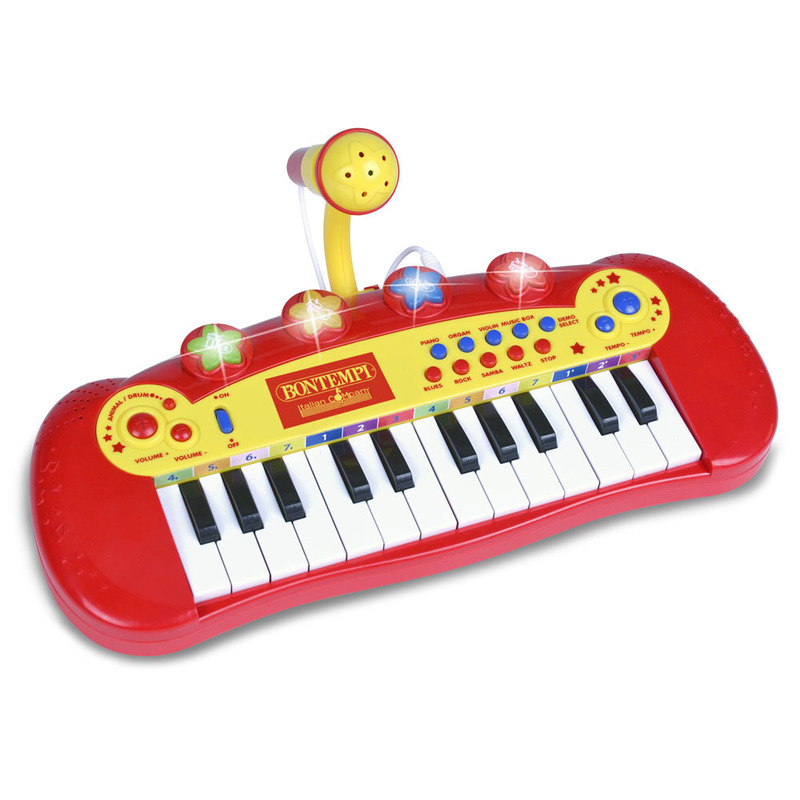 Orga Bontempi 24 clape cu microfon pentru copii 3+