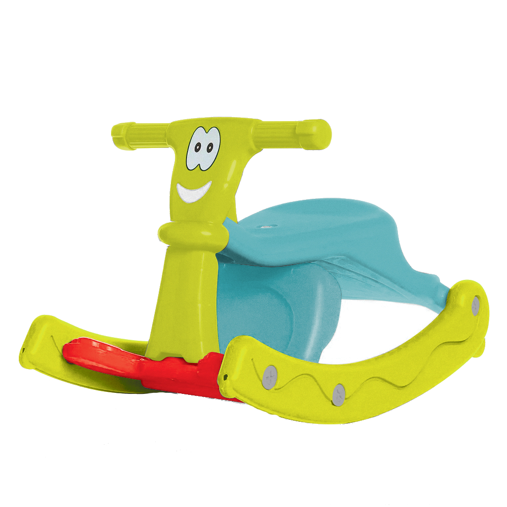 Scaunel Balansoar 2in1 Rocking BlueGreen Micromax - imagine 3