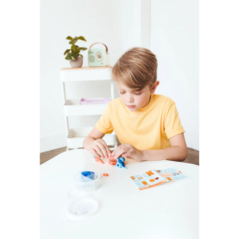 Plastilina Ooly Creatibles - Set DIY 4 culori cu uscare la aer - imagine 6