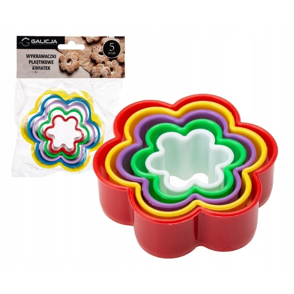 Set 5 Forme Floare Biscuiți Kitchenware