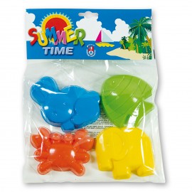 Forme Nisip Animale Androni, Set 4 Bucăți