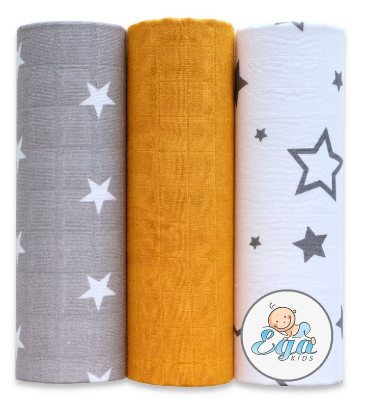 Egakids Set 3 Scutece Bumbac 60x80 cm - imagine 3