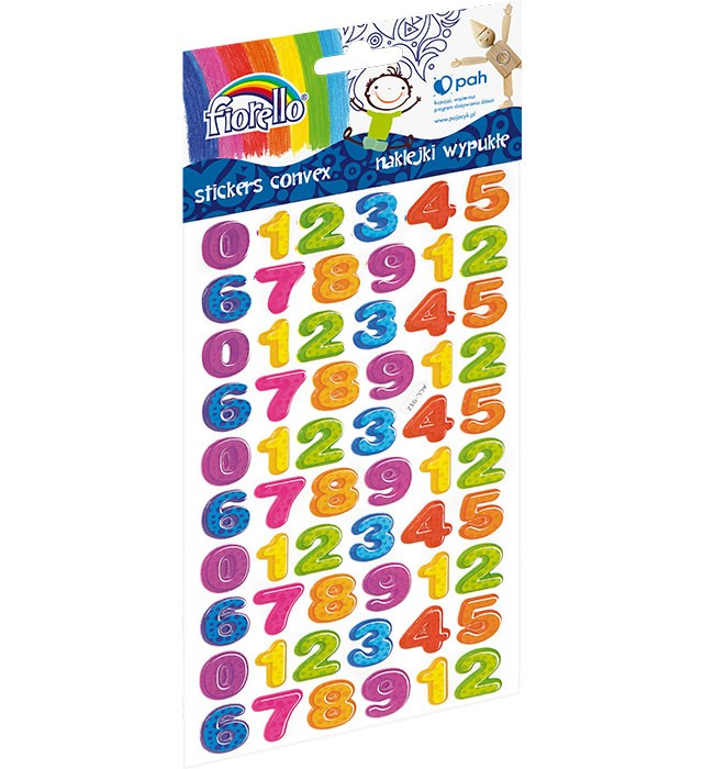 Set 60 Cifre Buretate Fiorello, Multicolor