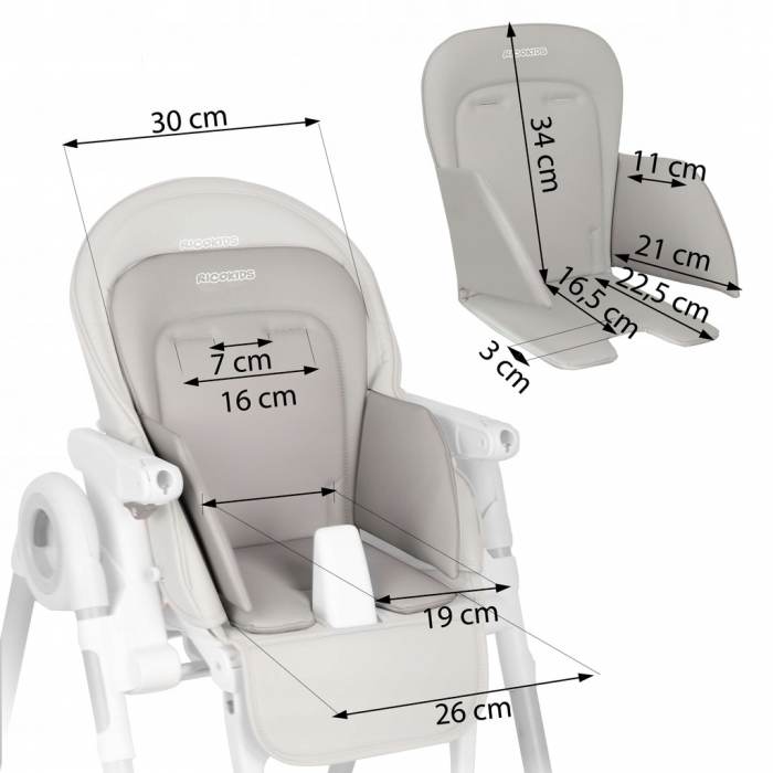 Husa scaun masa Ricokids 7251 | Confortabila si Ergonomica
