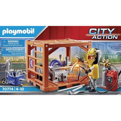 Playmobil City Action - Fabricant de Containere 70774 - imagine 4