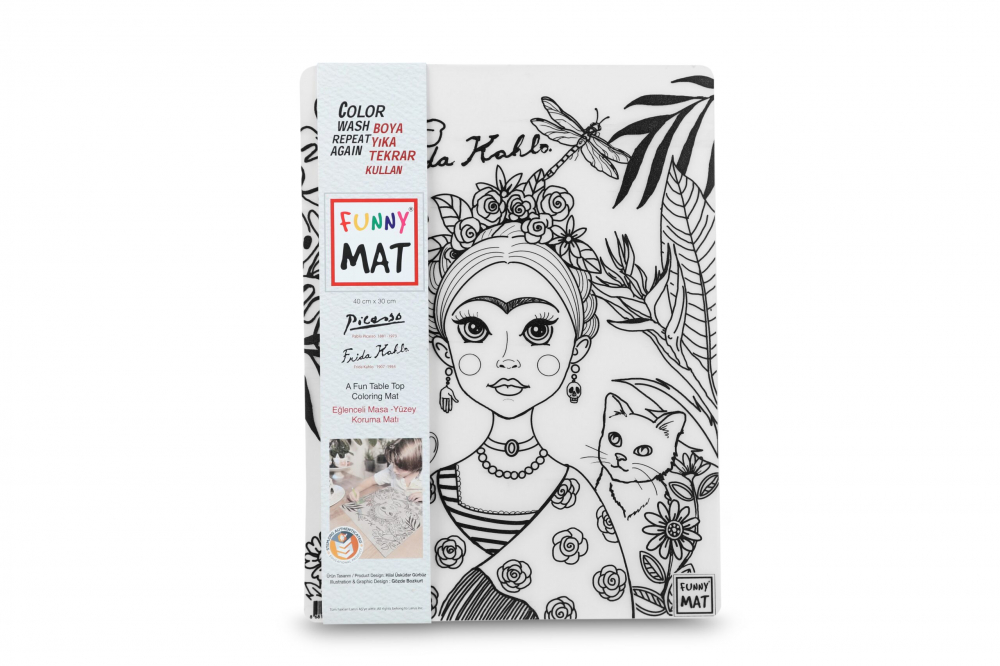 Plansa Colorat Reutilizabila Picasso & Frida Kahlo