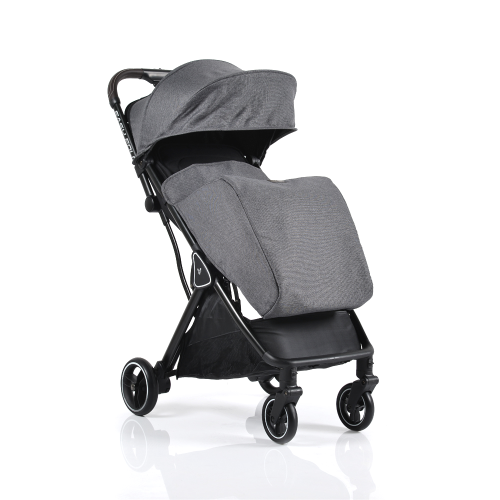 Carucior Cangaroo Easy Fold Gri, Aluminiu, Pana la 22kg