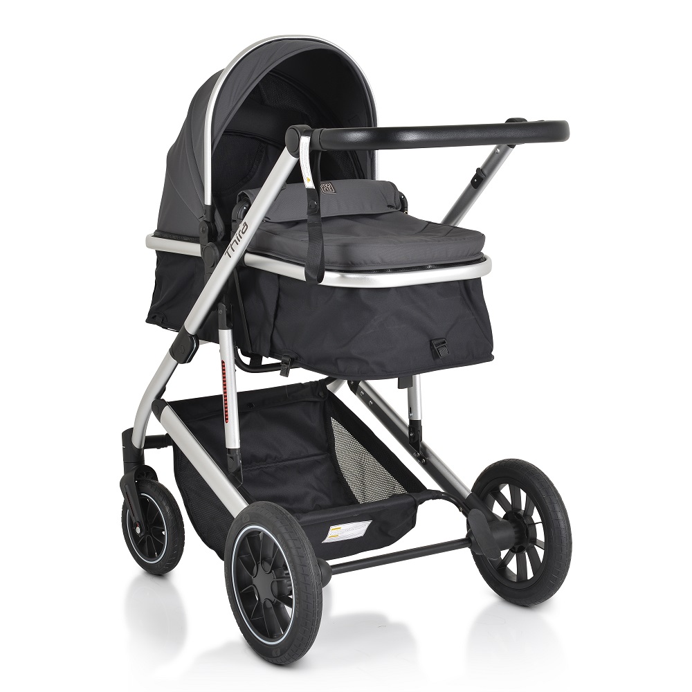 Carucior Transformabil 2in1 Moni Thira Grey Aluminiu - imagine 5