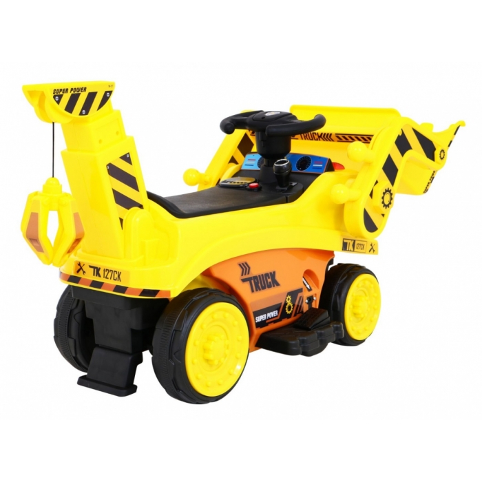 Excavator Ramiz 30W pentru copii cu cupă mobilă și audio - imagine 5