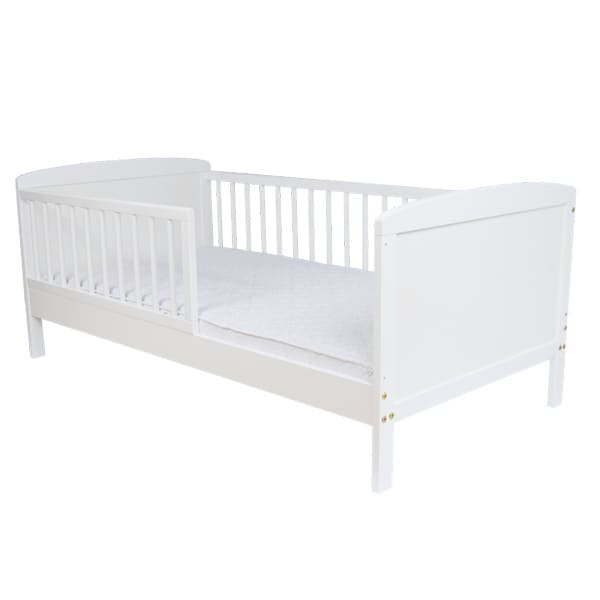 Pat Junior Nichiduta 140x70 cm cu protectii Alb - imagine 2