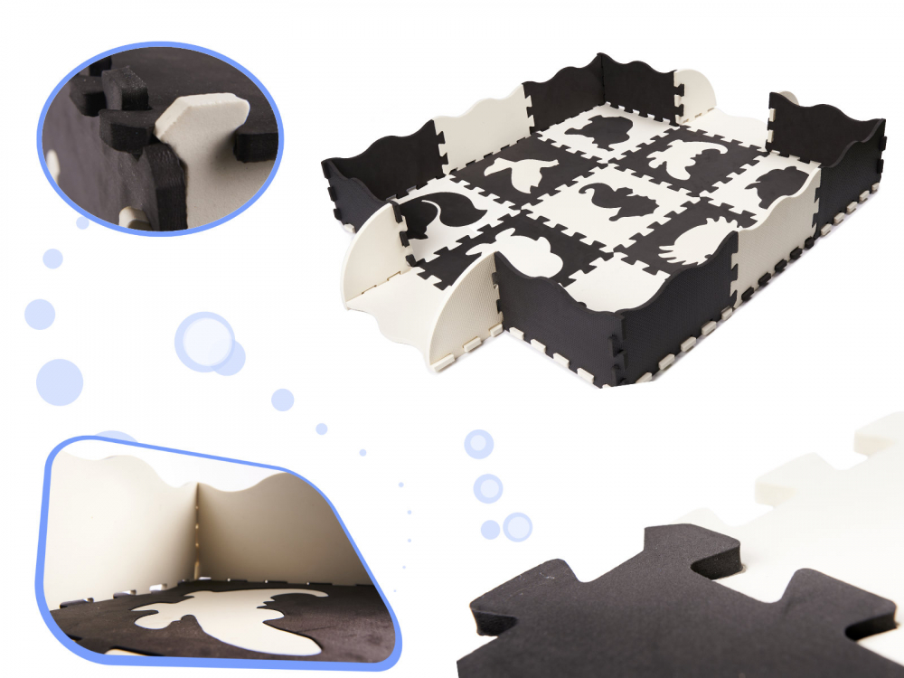 Covoraș Puzzle Spumă 25 Piese Ikonka - imagine 2