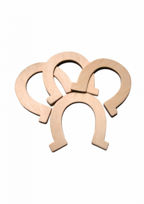 Set 4 Potcoave Lemn Colorart | Crafts pentru Copii