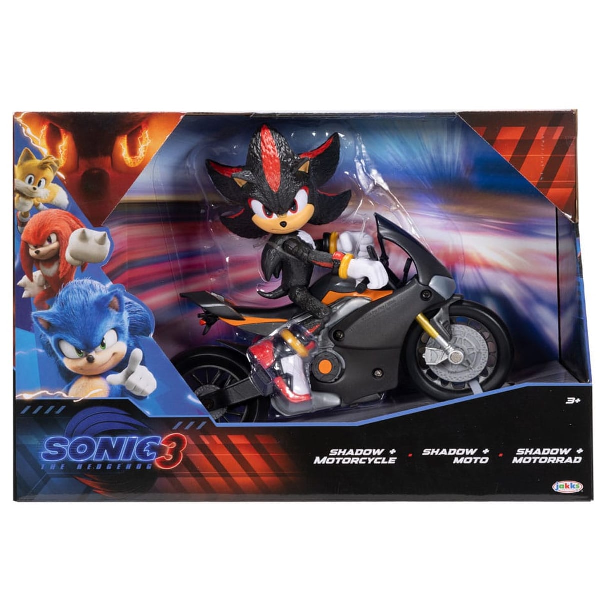 Set Shadow + Motocicleta Sonic - Figurină Articulată 13cm