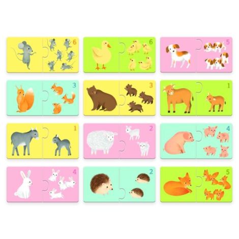 Puzzle Mama-Pui Djeco | Educativ 2+ - imagine 2