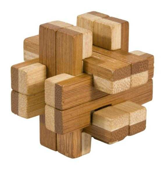 Joc Logic IQ Fridolin Doubleblock din Lemn Bambus