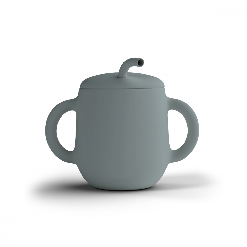 Cana Antrenament BabySteps 250ml cu Pai Silicon - imagine 3