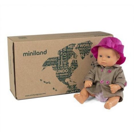 Papusa Bebelus Miniland 32 cm Europeana - imagine 2