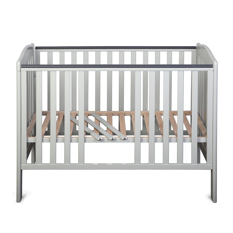 Patut YappyQu din lemn, 120x60 cm, Gri - YappyKids - imagine 2
