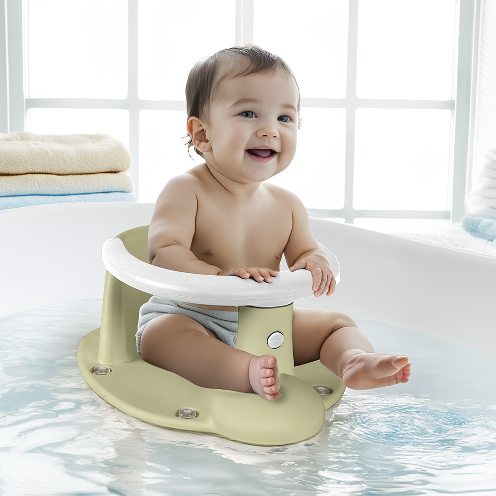 Scaun de baie Dolu ergonomic, 6 luni+, verde - imagine 2