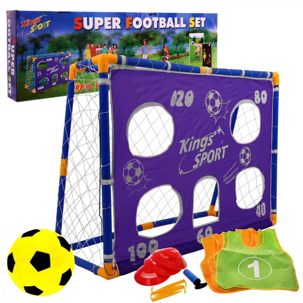 Set Poarta Fotbal King Sport Copii Accesorii - imagine 7