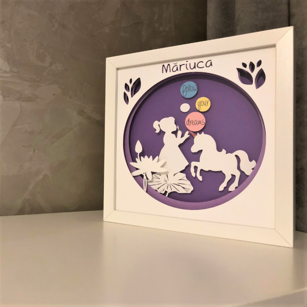 Tablou Luminos Fetita Noorhandmadeatelier | Decor & Lampă Veghe - imagine 5