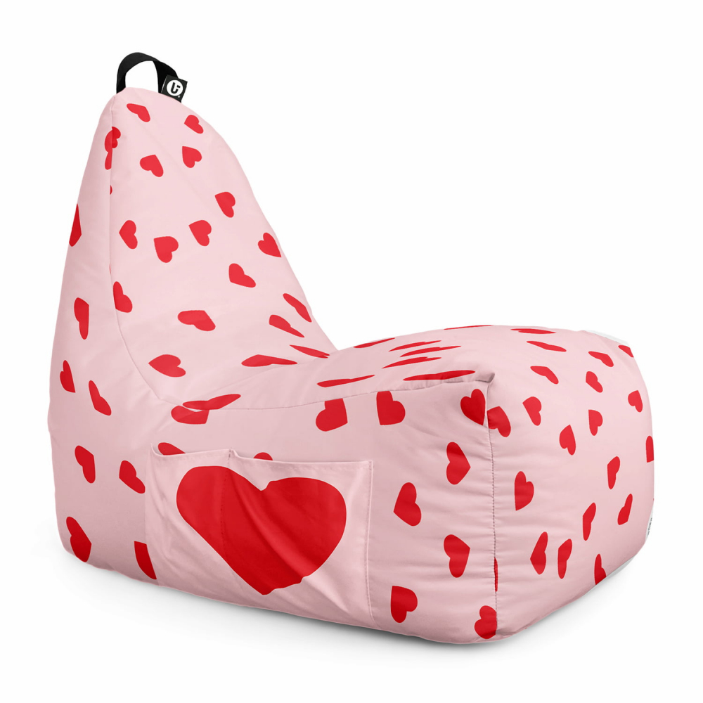 Fotoliu Puf Bean Bag Updeco Chill XL Roz - imagine 6
