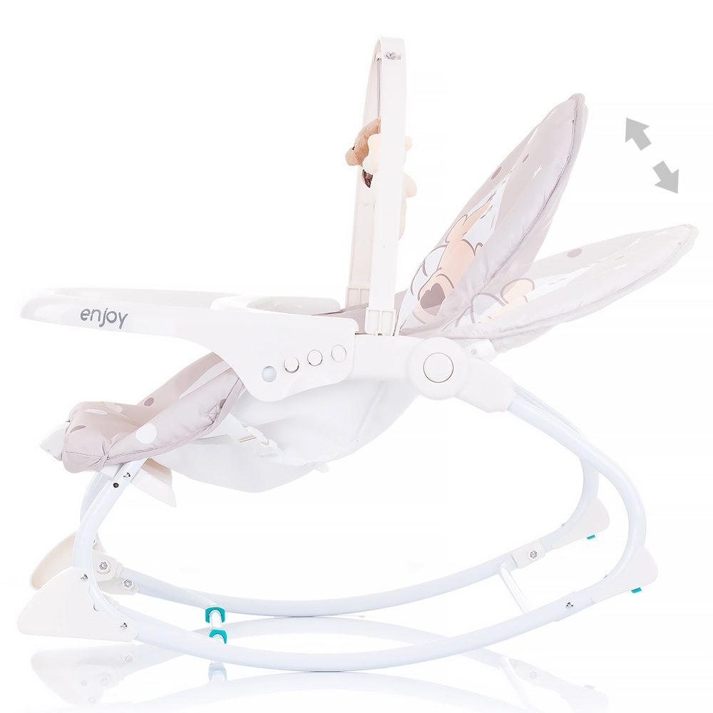 Scaunel balansoar Chipolino Enjoy Beige | Joacă și Somn - imagine 3
